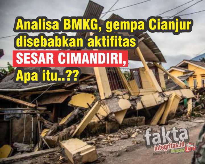 Analisa BMKG Gempa Cianjur Disebabkan Aktifitas Sesar Cimandiri Apa