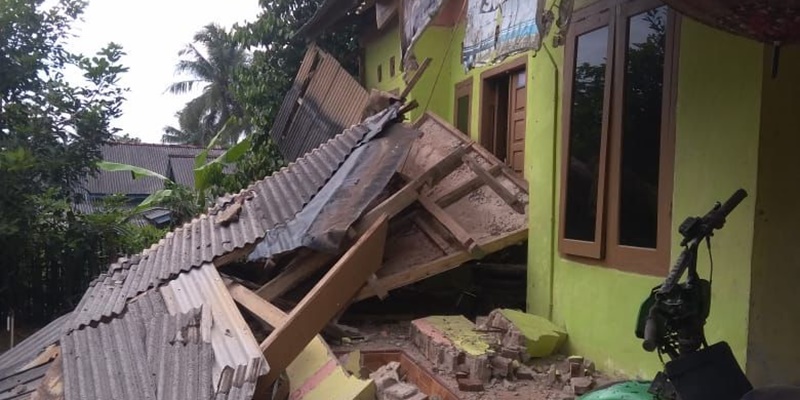 257 Rumah Rusak Akibat Gempa Banten