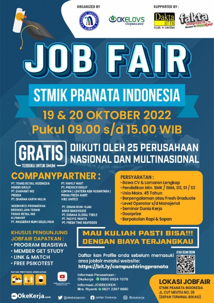 STMIK Pranata Indonesia Buka Job Fair untuk Ratusan Loker, Yuk Merapat