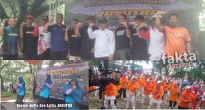 Launching Jalan Santai Utara (JASUTRA) di Danau Duta Harapan diresmikan Ketua DPRD Kota Bekasi